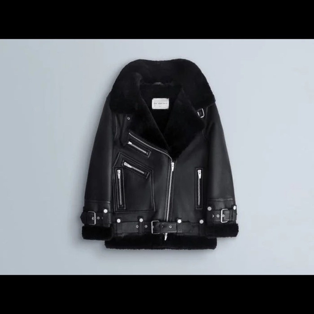 The Arrivals Moya III Shearling Leather Jacket XL